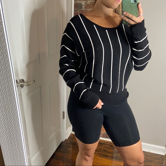 Express Sweaters - Express oversized striped sweater M